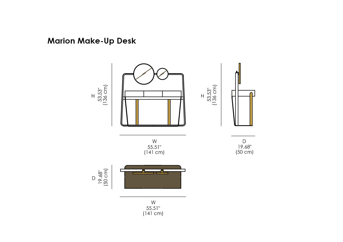 Marion Make-Up Desk